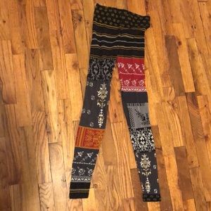Cotton and nylon leggings by free people